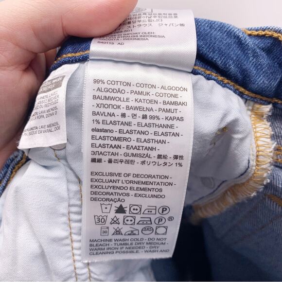 Levi’s 501 High Rise Button Fly Slim Fit Jeans Size 27 - Picture 7 of 8